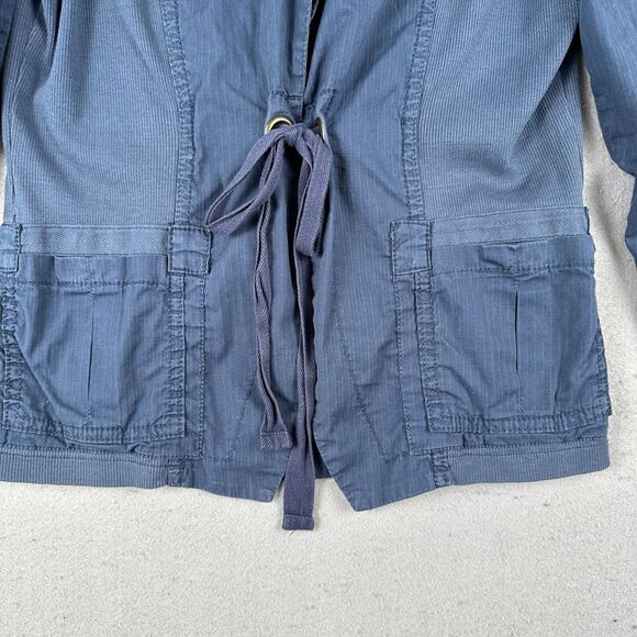 XCVI Jacket Women’s Small Blue Tie Front Collared Long Sleeve - Picture 7 of 16